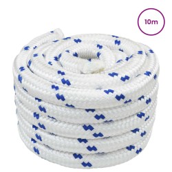Corde de bateau 10 m 3 Blanc et bleu PP 617663617663