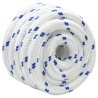 Corde de bateau 10 m 3 Blanc et bleu PP 617663617663
