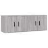 Meubles TV muraux 2 pcs sonoma gris 57x34,5x40 cm 617672617672