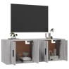 Meubles TV muraux 2 pcs sonoma gris 57x34,5x40 cm 617672617672