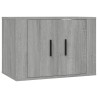 Meubles TV muraux 2 pcs sonoma gris 57x34,5x40 cm 617672617672