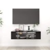 Meuble TV suspendu Noir 100x30x26,5 cm Bois d’ingénierie 617680617680
