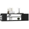 Meuble TV suspendu Noir 100x30x26,5 cm Bois d’ingénierie 617680617680