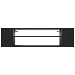 Meuble TV suspendu Noir 100x30x26,5 cm Bois d’ingénierie 617680617680