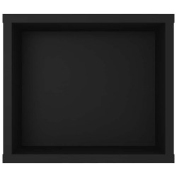 Meuble TV suspendu Noir 100x30x26,5 cm Bois d’ingénierie 617680617680