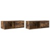 Meubles TV 2 pcs chêne fumé 80x31x25,5 cm bois d'ingénierie 617681617681