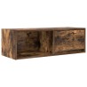 Meubles TV 2 pcs chêne fumé 80x31x25,5 cm bois d'ingénierie 617681617681