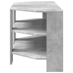 MeubleTVd'Angle Gris béton 102x40,5x45cm Bois d'ingénierie 617684617684
