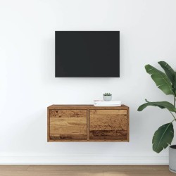 Meuble TV vieux bois 60x31x25,5 cm bois d'ingénierie 617692617692