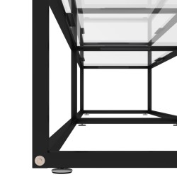 Meuble TV transparent 200x40x40,5 cm verre trempé 617693617693