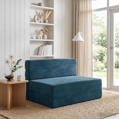Canapé-lit pliable Bleu 70 x 72 x 60 cm Tissu 617695617695