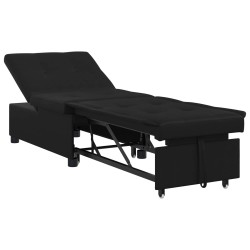 Canapé-lit escamotable Noir 194 x 67 x 82 cm Microfibre 617705617705
