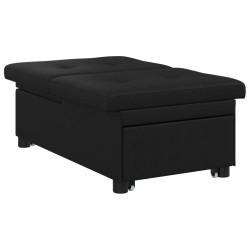 Canapé-lit escamotable Noir 194 x 67 x 82 cm Microfibre 617705617705