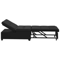 Canapé-lit escamotable Noir 194 x 67 x 82 cm Microfibre 617705617705
