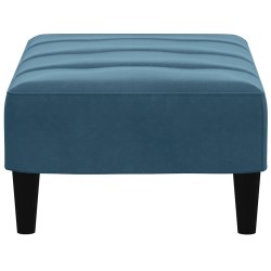 Repose-pied bleu 77x55x31 cm velours 617706617706
