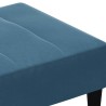 Repose-pied bleu 77x55x31 cm velours 617706617706