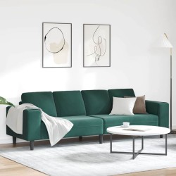 Canapé de salon Vert foncé 250 x 77 x 76 cm 617707617707