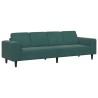 Canapé de salon Vert foncé 250 x 77 x 76 cm 617707617707