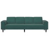 Canapé de salon Vert foncé 250 x 77 x 76 cm 617707617707
