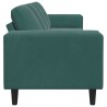 Canapé de salon Vert foncé 250 x 77 x 76 cm 617707617707