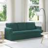 Canapé Vert foncé 201 x 80 x 85 cm tissu 617709617709