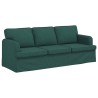 Canapé Vert foncé 201 x 80 x 85 cm tissu 617709617709
