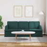 Canapé Vert foncé 201 x 80 x 85 cm tissu 617709617709