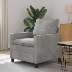 Canapé Gris clair 76 x 81 x 87,5 cm Velours 617712617712
