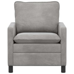 Canapé Gris clair 76 x 81 x 87,5 cm Velours 617712617712