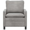 Canapé Gris clair 76 x 81 x 87,5 cm Velours 617712617712