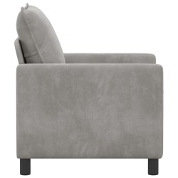 Canapé Gris clair 76 x 81 x 87,5 cm Velours 617712617712