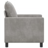 Canapé Gris clair 76 x 81 x 87,5 cm Velours 617712617712