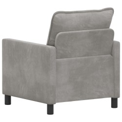 Canapé Gris clair 76 x 81 x 87,5 cm Velours 617712617712