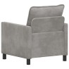 Canapé Gris clair 76 x 81 x 87,5 cm Velours 617712617712