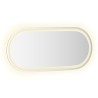 Miroir de salle de bain à LED 80x35 cm ovale 617713617713