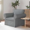 Canapé Gris clair 95 x 82 x 80 cm tissu 617715617715