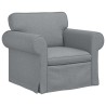Canapé Gris clair 95 x 82 x 80 cm tissu 617715617715