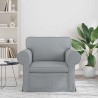 Canapé Gris clair 95 x 82 x 80 cm tissu 617715617715
