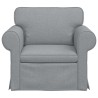 Canapé Gris clair 95 x 82 x 80 cm tissu 617715617715