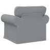 Canapé Gris clair 95 x 82 x 80 cm tissu 617715617715