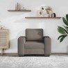 Canapé/Fauteuil gris clair 100x77x82 cm en tissu velours côtelé 617717617717
