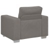 Canapé/Fauteuil gris clair 100x77x82 cm en tissu velours côtelé 617717617717