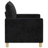 Canapé Noir 126 x 81 x 87,5 cm Polyester 617720617720