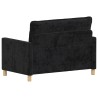 Canapé Noir 126 x 81 x 87,5 cm Polyester 617720617720