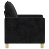 Canapé Noir 76 x 81 x 87,5 cm Polyester 617721617721