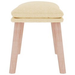 Repose-pied Crème 45x29,5x35 cm Tissu 617728617728