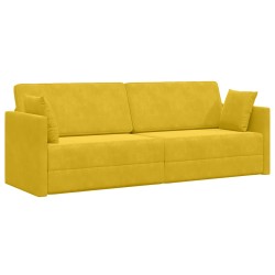 Canapé-lit au sol Jaune 213 x 70 x 77 cm Velours 617734617734