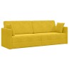Canapé-lit au sol Jaune 213 x 70 x 77 cm Velours 617734617734