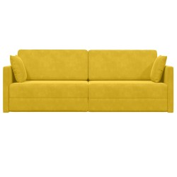 Canapé-lit au sol Jaune 213 x 70 x 77 cm Velours 617734617734