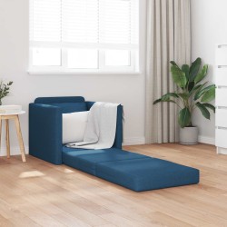 Canapé-Lit Bleu 74 x 77 x 81 cm tissu 617737617737